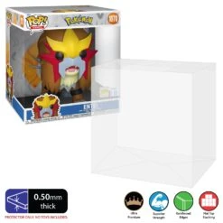 10 INCH WIDE DEEP Pop Protectors For GIANT Funko (0.50mm Thick) 13h X 12w X 8.5d