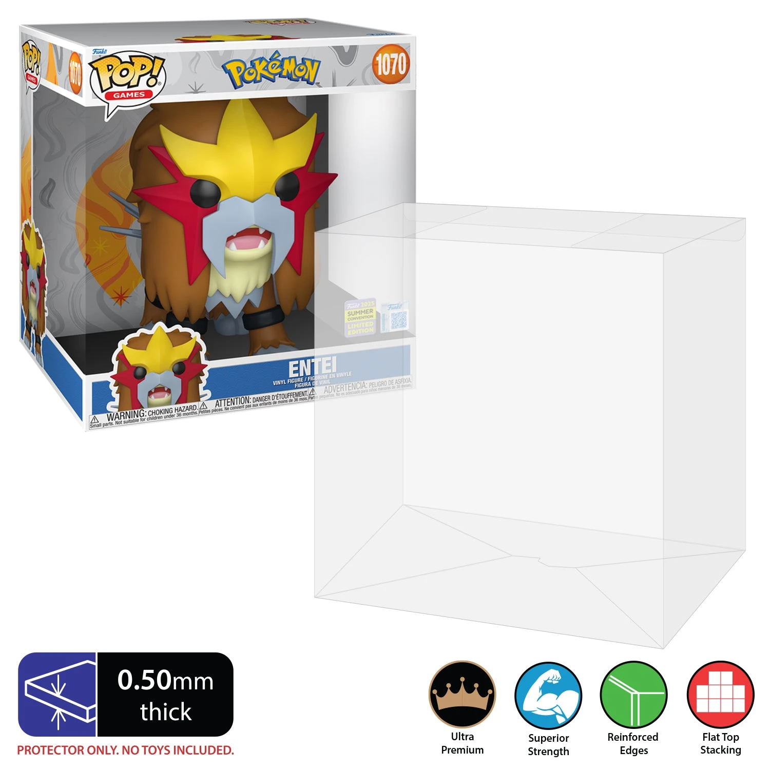 10 INCH WIDE DEEP Pop Protectors For GIANT Funko (0.50mm Thick) 13h X 12w X 8.5d 1 10 INCH WIDE DEEP Pop Protectors For GIANT Funko (0.50mm Thick) 13h X 12w X 8.5d