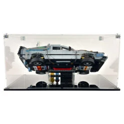 Custom Acrylic Display Case For LEGO Model 10300 - Back To The Future Time Machine DeLorean (3mm Thick, UV Resistant) 7.5h X 15.5w X 9.5d -Displaygeek Shop 10300 display case lego icons back to the future time machine back
