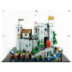 Custom Acrylic Display Case For LEGO Model 10305 - Lion Knights Castle (3mm Thick, UV Resistant) 16h X 21w X 15.5d