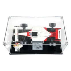 Custom Acrylic Display Case For LEGO Model 10330 - McLaren MP4/4 & Ayrton Senna (3mm Thick, UV Resistant) 6h X 14.2w X 8d