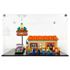 Custom Acrylic Display Case For LEGO Model 10352 - Krusty Burger (3mm Thick, UV Resistant) 9.75h X 15.25w X 10.75d