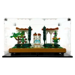 Custom Acrylic Display Case For LEGO Model 10359 - Fountain Garden (3mm Thick, UV Resistant) 7h X 12.25w X 8.5d