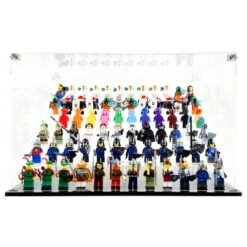 Custom Acrylic Display Case For LEGO Minifigures X 72 (3mm Thick, UV Resistant) 9h X 14.5w X 9.5d