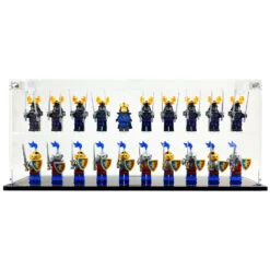 Custom Acrylic Display Case For LEGO Minifigures X 20 (3mm Thick, UV Resistant) 6h X 14w X 2.5d