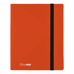 9-Pocket Card Binder For ECLIPSE Easy Shuffle Protector Sleeves -Displaygeek Shop 15149 9pkt ProBinder PumpkinOrange