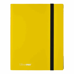 9-Pocket Card Binder For ECLIPSE Easy Shuffle Protector Sleeves -Displaygeek Shop 15150 9pkt ProBinder LemonYellow