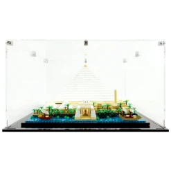 Custom Acrylic Display Case For LEGO Model 21058 - Great Pyramid Of Giza (3mm Thick, UV Resistant) 9h X 16w X 14.5d