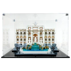 Custom Acrylic Display Case For LEGO Model 21062 - Trevi Fountain (3mm Thick, UV Resistant) 10.75h X 16.5w X 8.5d
