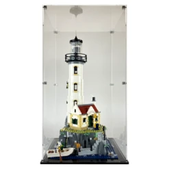 Custom Acrylic Display Case For LEGO Model 21335 - Motorized Lighthouse (3mm Thick, UV Resistant) 22.5h X 12w X 12d