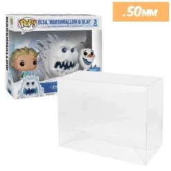 3 PACK FROZEN Pop Protectors For Funko (0.50mm Thick)