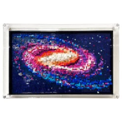 Custom Acrylic Wall Mount Display For LEGO Model 31212 - The Milky Way Galaxy (3mm Thick, UV Resistant) 17.5h X 27.5w X 2.9d