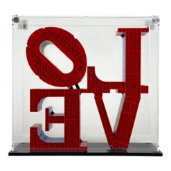 Custom Acrylic Display Case For LEGO Model 31214 - Love Park (3mm Thick, UV Resistant) 11h X 11.75w X 4d 11 Custom Acrylic Display Case For LEGO Model 31214 - Love Park (3mm Thick, UV Resistant) 11h X 11.75w X 4d -Displaygeek Shop 31214 display case lego art love back