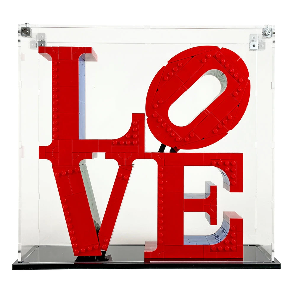 Custom Acrylic Display Case For LEGO Model 31214 - Love Park (3mm Thick, UV Resistant) 11h X 11.75w X 4d 1 Custom Acrylic Display Case For LEGO Model 31214 - Love Park (3mm Thick, UV Resistant) 11h X 11.75w X 4d