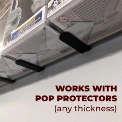 3D Floating Pop Shelf For 10 Inch Jumbo Size Funko Pop Boxes (Shelf Size: 3in High X 6in Deep) -Displaygeek Shop 3D Shelves work with Pop Protectors 8