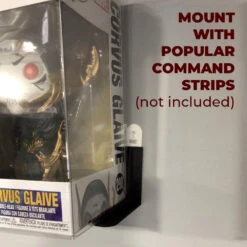 3D Floating Pop Shelf For 4 Inch Standard Size Funko Pop Boxes (Shelf Size: 2in High X 3in Deep) -Displaygeek Shop 3D Shelves work with command strips 2