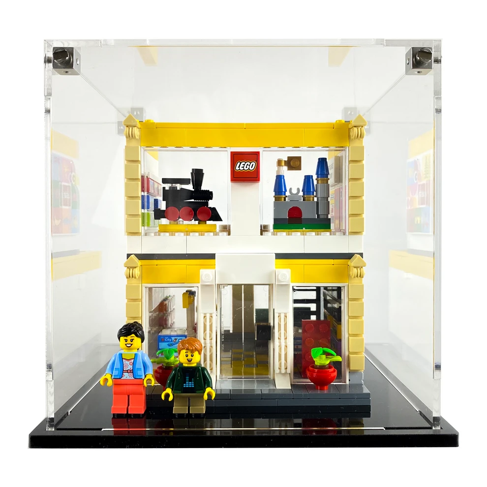 Custom Acrylic Display Case For LEGO Model 40574 - LEGO Brand Store (3mm Thick, UV Resistant) 7h X 7w X 7d 1 Custom Acrylic Display Case For LEGO Model 40574 - LEGO Brand Store (3mm Thick, UV Resistant) 7h X 7w X 7d