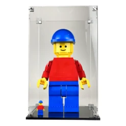 Custom Acrylic Display Case For LEGO Model 40649 - Up-Scaled LEGO Minifigure (3mm Thick, UV Resistant) 13h X 8w X 7d