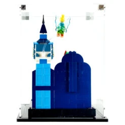 Custom Acrylic Display Case For LEGO Model 43232 - Peter Pan & Wendy’s Flight Over London (3mm Thick, UV Resistant) 9.5h X 7w X 7d -Displaygeek Shop 43232Disney PeterPan Wendy sFlightoverLondon7x7x9.5Back