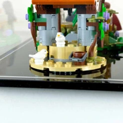 Custom Acrylic Display Case For LEGO Model 43242 - Snow White And The Seven Dwarfs Cottage (3mm Thick, UV Resistant) 9.4h X 18.25w X 10.5d -Displaygeek Shop 43242 display case lego disney snow white and the seven dwarfs cottage studs 1