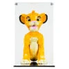 Custom Acrylic Display Case For LEGO Model 43247 - Young Simba The Lion King (3mm Thick, UV Resistant) 12.5h X 13w X 7.5d