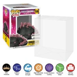 POP DELUXE TALL Pop Protectors For Funko (0.50mm Thick, UV & Scratch Resistant) 7h X 5.5w X 5d 15 POP DELUXE TALL Pop Protectors For Funko (0.50mm Thick, UV & Scratch Resistant) 7h X 5.5w X 5d -Displaygeek Shop 6 inch Godzilla Sleeping 1546 Super Size Pop Protector