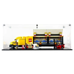 Custom Acrylic Display Case For LEGO Model 60440 - City Yellow Delivery Truck (3mm Thick, UV Resistant) 7.5h X 20w X 6.5d