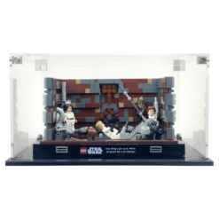Custom Acrylic Display Case For LEGO Model 75339 - Death Star Trash Compactor (3mm Thick, UV Resistant) 5.5h X 10w X 8d