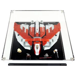 Custom Acrylic Display Case For LEGO Model 75362 - Ahsoka Tano's T-6 Jedi Shuttle (3mm Thick, UV Resistant) 5h X 13w X 12d