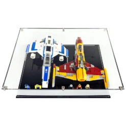 Custom Acrylic Display Case For LEGO Model 75364 - New Republic E-Wing Vs. Shin Hati’s Starfighter (3mm Thick, UV Resistant) 6h X 18w X 12.5d