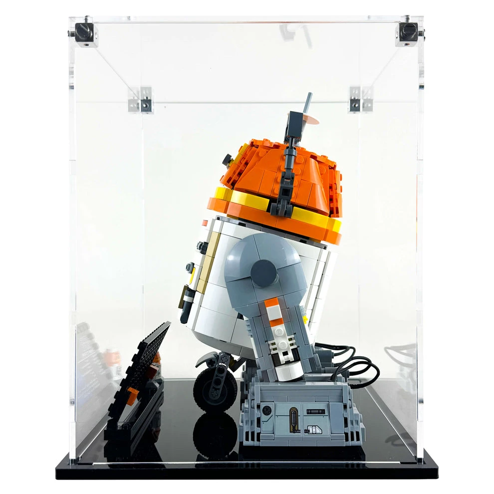 Custom Acrylic Display Case For LEGO Model 75416 - Chopper C1-10P Astromech Droid (3mm Thick, UV Resistant) 9.5h X 7.75w X 7.5d 2 Custom Acrylic Display Case For LEGO Model 75416 - Chopper C1-10P Astromech Droid (3mm Thick, UV Resistant) 9.5h X 7.75w X 7.5d - Image 2