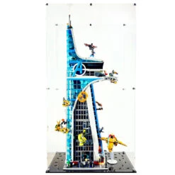 Custom Acrylic Display Case For LEGO Model 76269 - Avengers Tower Battle (3mm Thick, UV Resistant) 36.5h X 19.5w X 12d