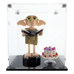 Custom Acrylic Display Case For LEGO Model 76421 - Dobby The House Elf (3mm Thick, UV Resistant) 9h X 8w X 6d