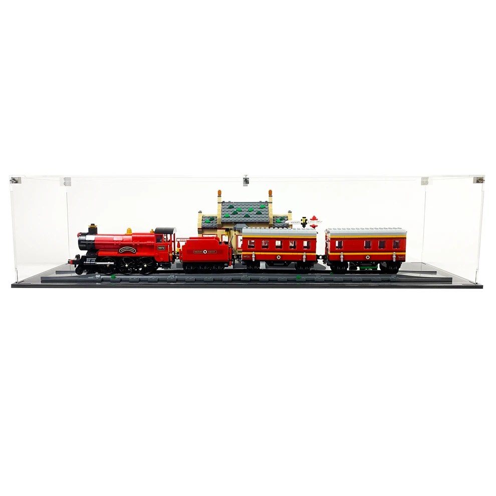 Custom Acrylic Display Case For LEGO Model 76423 - Hogwarts Express Train Set With Hogsmeade Station (3mm Thick, UV Resistant) 7h X 30w X 9d 1 Custom Acrylic Display Case For LEGO Model 76423 - Hogwarts Express Train Set With Hogsmeade Station (3mm Thick, UV Resistant) 7h X 30w X 9d