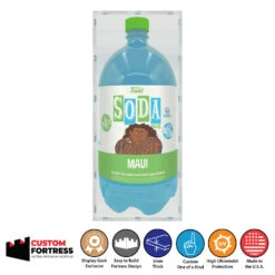 Custom Acrylic Hard Case For FUNKO SODA 3 LITER Funko Grail Boxes (3mm Thick, UV Resistant) Fits 12.25h X 5.3w X 5.3d