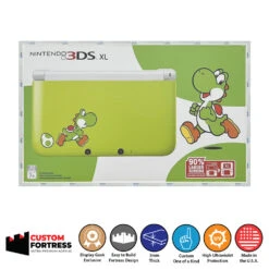 Custom Acrylic Hard Case For NINTENDO 3DS XL YOSHI SPECIAL EDITION Video Game Console (3mm Thick, UV Resistant) Fits 5.2h X 7.2w X 3.8d
