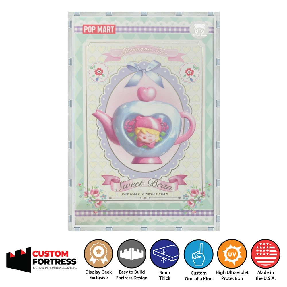 Custom Acrylic Hard Case For AFTERNOON TEA SWEET BEAN BLIND BOX Pop Mart Box (3mm Thick, UV Resistant) Fits 4.3h X 2.8w X 2.8d 1 Custom Acrylic Hard Case For AFTERNOON TEA SWEET BEAN BLIND BOX Pop Mart Box (3mm Thick, UV Resistant) Fits 4.3h X 2.8w X 2.8d