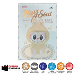 Custom Acrylic Hard Case For HAVE A SEAT LABUBU BLIND BOX Pop Mart Box (3mm Thick, UV Resistant) Fits 5.9h X 4w X 3.2d