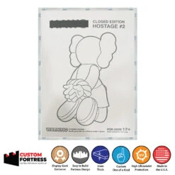 Custom Acrylic Hard Case For VANDUL HOSTAGE #2 Vinyl Toys Boxes (3mm Thick, UV Resistant) Fits 9.25h X 6.4w X 4.75d