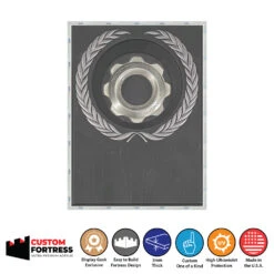 Custom Acrylic Hard Case For XBOX 360 GEARS OF WAR 3 LIMITED EDITION Video Game Boxes (3mm Thick, UV Resistant) Fits 7.9h X 5.7w X 1.2d