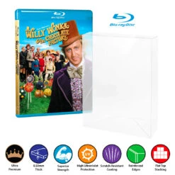BLU-RAY Case Protectors, Standard Size (0.50mm Thick, UV & Scratch Resistant) 6.625h X 4.625w X 0.5d