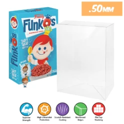 FUNKO CEREAL Pop Protectors For Funkos (0.50mm Thick) 10.5h X 7w X 2.5d