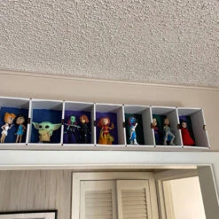 KUBBIE SLIM WHITE (1x7) - In Box Display Case For Funko Pops, Wall Mountable & Stackable Pop Shelf (Cardboard) -Displaygeek Shop DG MK SLIM alt8