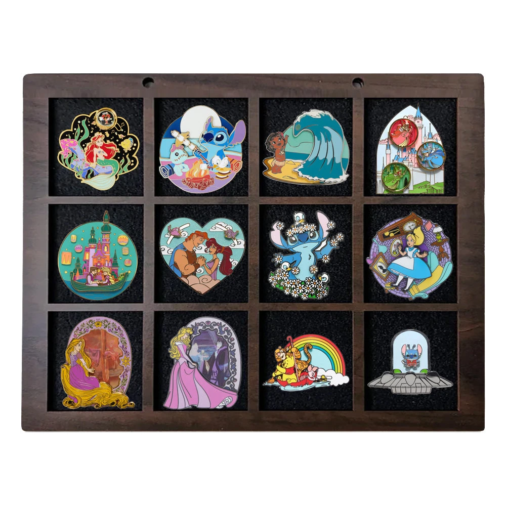 Enamel Pin Display (3" Wide X 3" High Slots) Fits Standard Pins (Choose Color And Size) 4 Enamel Pin Display (3" Wide X 3" High Slots) Fits Standard Pins (Choose Color And Size) - Image 4