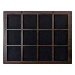 Enamel Pin Display (3" Wide X 3" High Slots) Fits Standard Pins (Choose Color And Size) 16 Enamel Pin Display (3" Wide X 3" High Slots) Fits Standard Pins (Choose Color And Size) -Displaygeek Shop DWS Enamel Pin Board 3x3 ebony 02