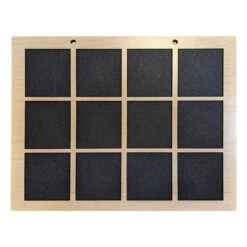 Enamel Pin Display (3" Wide X 3" High Slots) Fits Standard Pins (Choose Color And Size) 18 Enamel Pin Display (3" Wide X 3" High Slots) Fits Standard Pins (Choose Color And Size) -Displaygeek Shop DWS Enamel Pin Board 3x3 maple 02