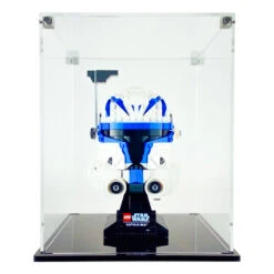 Custom Acrylic Display Case For LEGO Model Star Wars Helmets (3mm Thick, UV Resistant) 10h X 8w X 8d