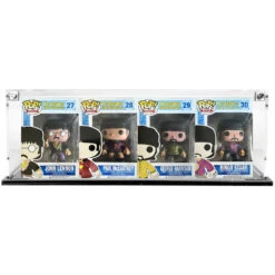 Custom Acrylic Display Case For 4 POPS SIDE BY SIDE Funko Pop Grail Boxes (3mm Thick, UV Resistant) Fits 6.25h X 18w X 3.5d