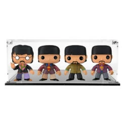 Custom Acrylic Display Case For 4 POPS SIDE BY SIDE Funko Pop Out Of Box (3mm Thick, UV Resistant)
