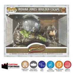 Custom Acrylic Hard Case For POP MOMENT BOULDER ESCAPE #1360 Funko Pop Grail Boxes (3mm Thick, UV Resistant) Fits 8.75h X 10.75w X 6.75d